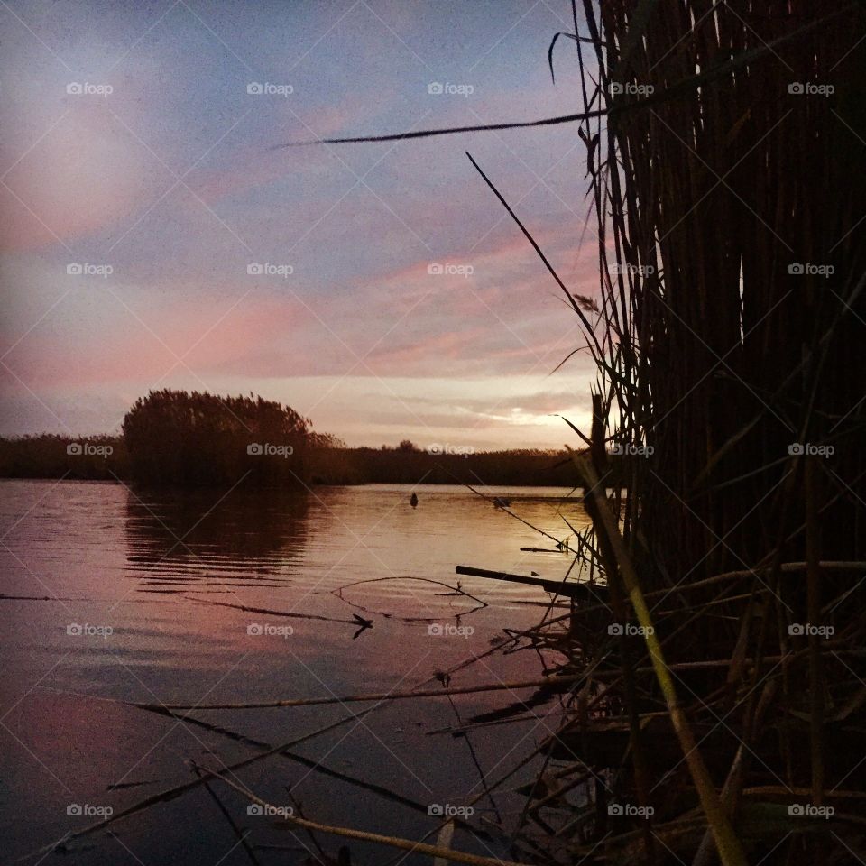 Water, Reflection, Sunset, Dawn, Lake
