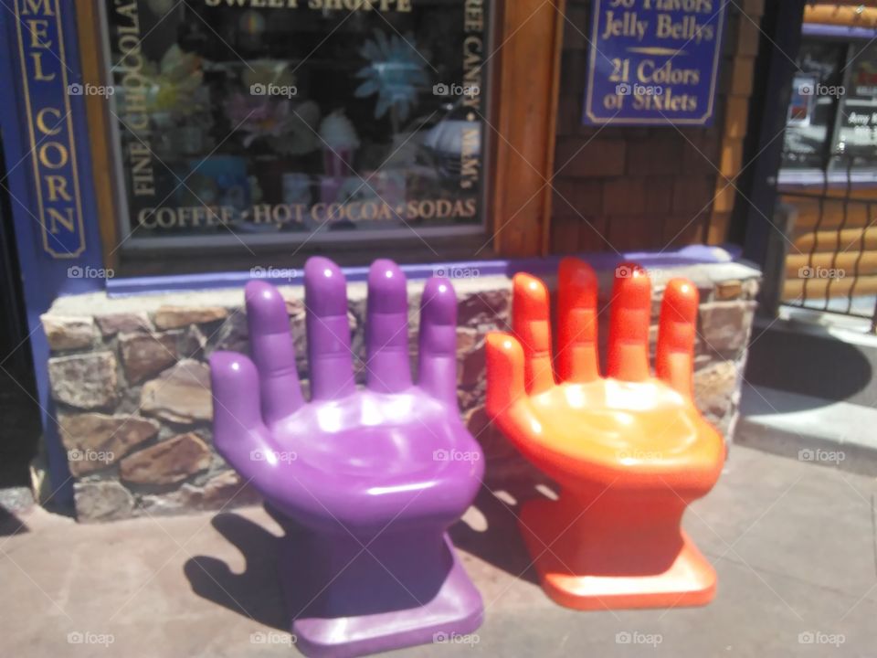 interesting seeds outside of a shop in Big Bear California