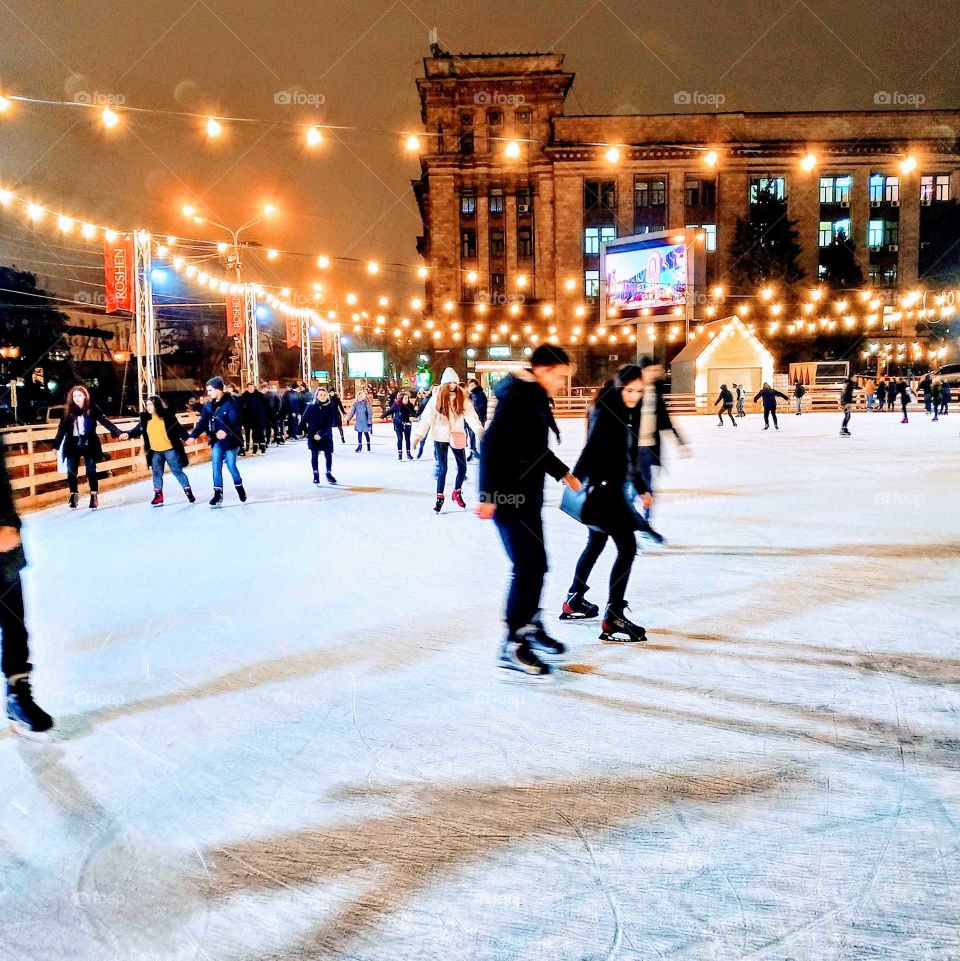 evening at the rink