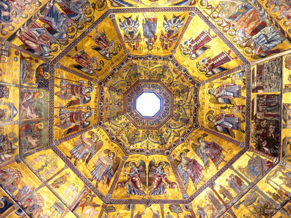 Baptistery ceiling  Florence Italy