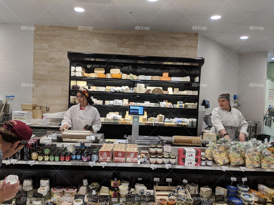 the cheese counter