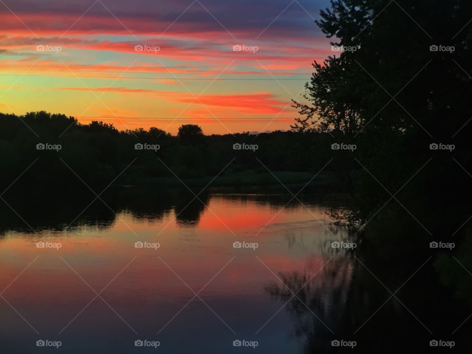 River at Sunset