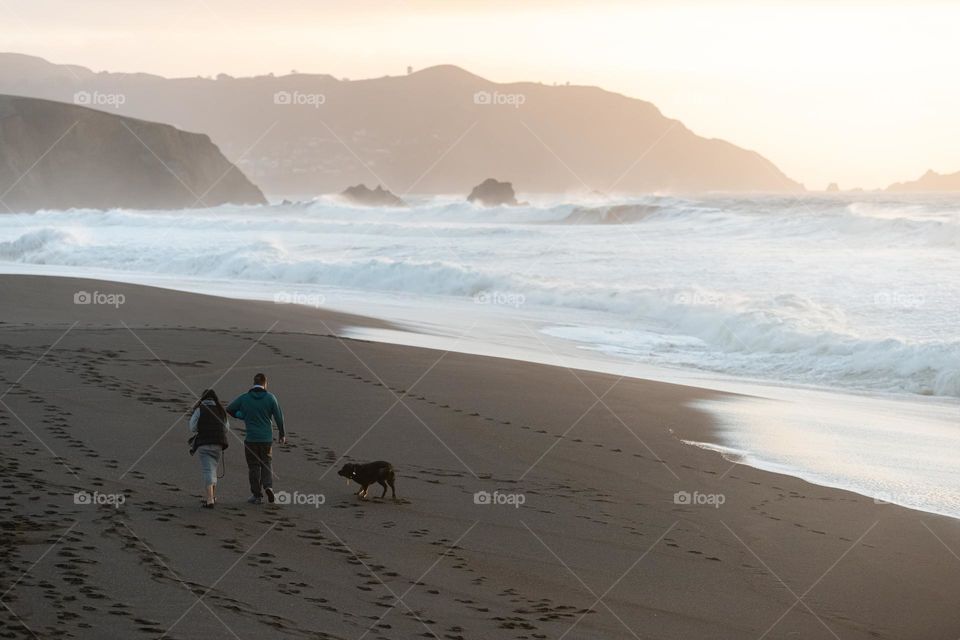 Couple Waking 