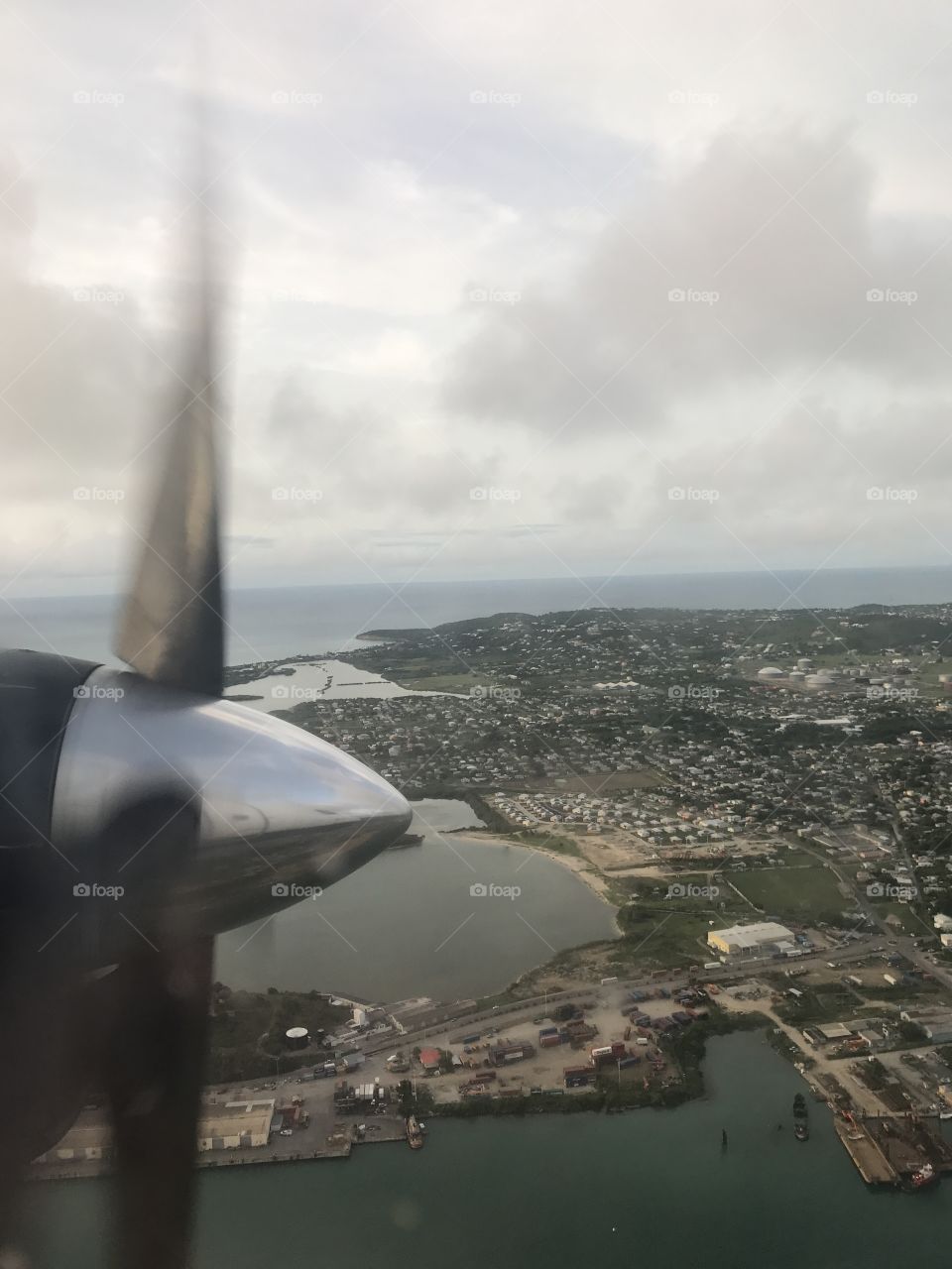 Prop plane view