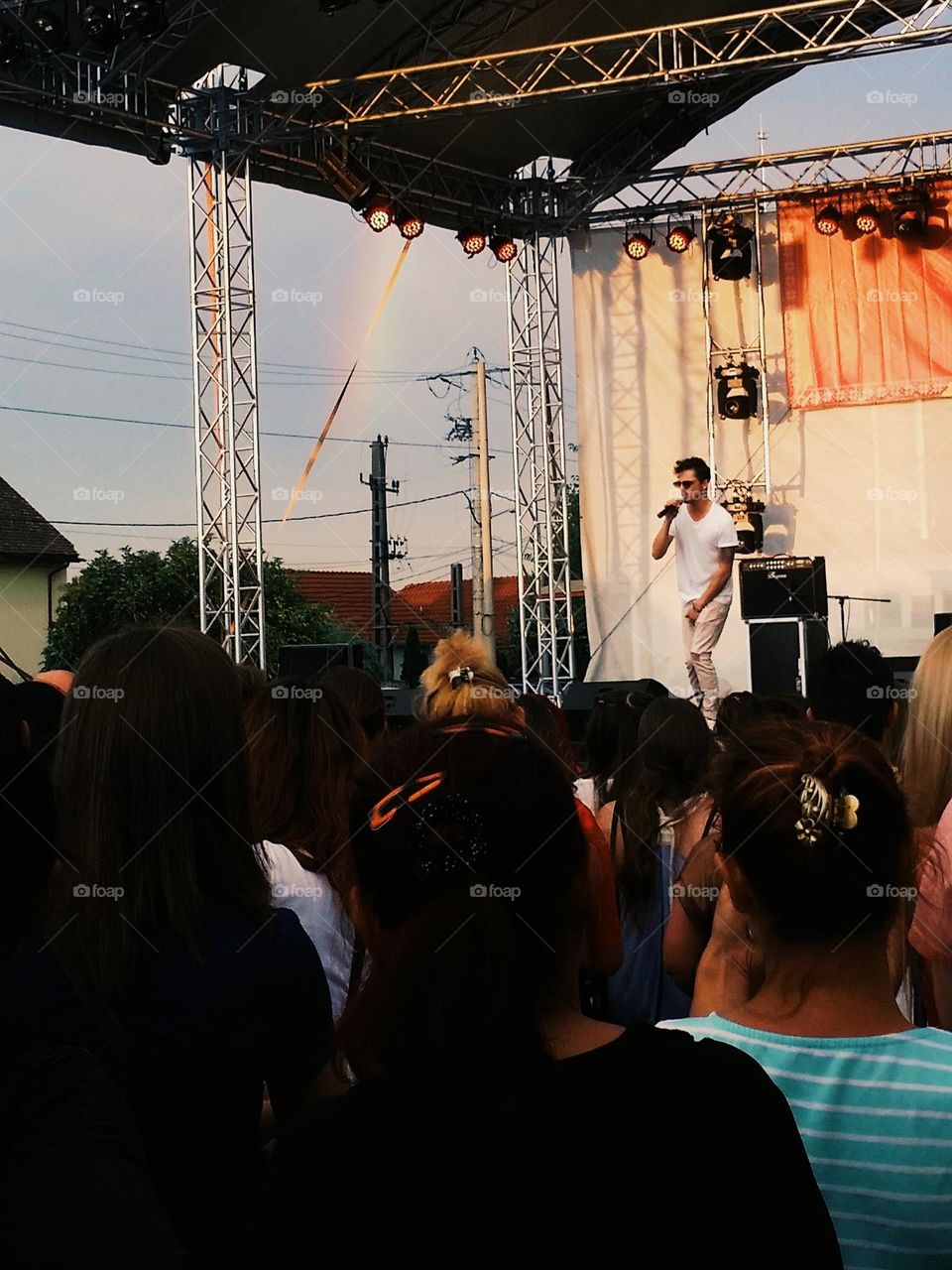 crowds of people at a music concert