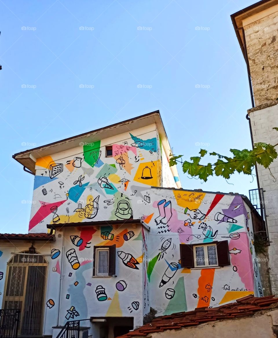 Aiello, Graffiti, Abruzzo, Italy