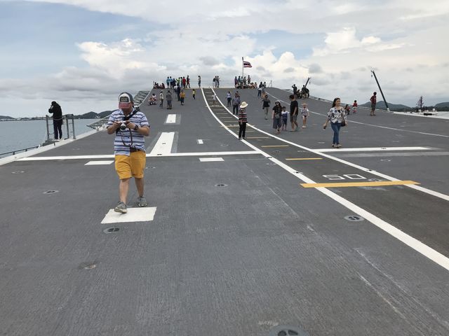 Thai old battleship for travel