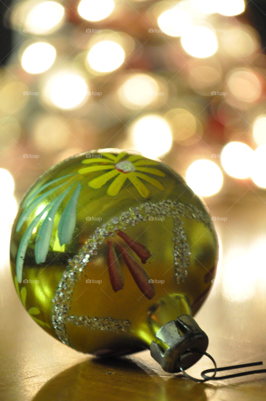 Bokeh. Bokeh Christmas ornament