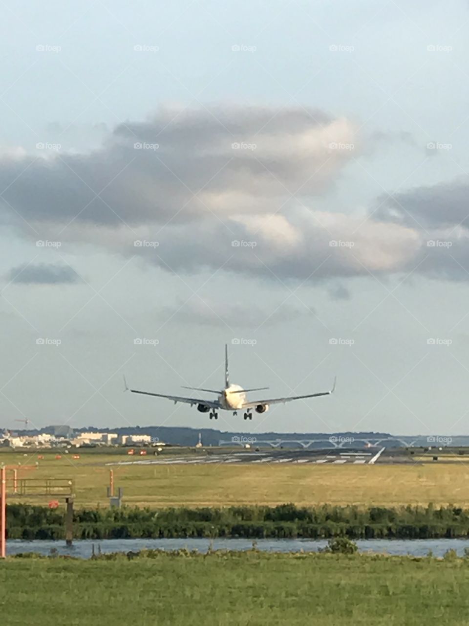 Airplane Coming Into Airport 