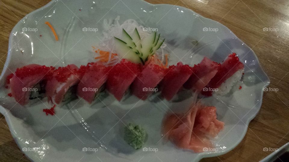 sushi plate