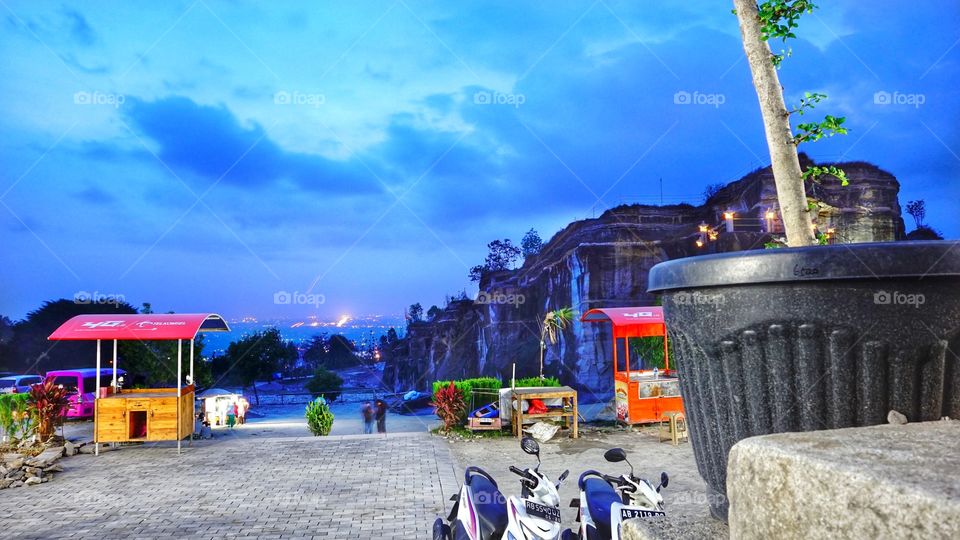 brecci cliff in yogyakarta Indonesia