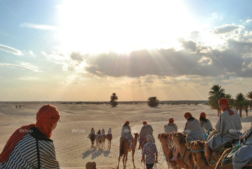 sunrays in Sahara