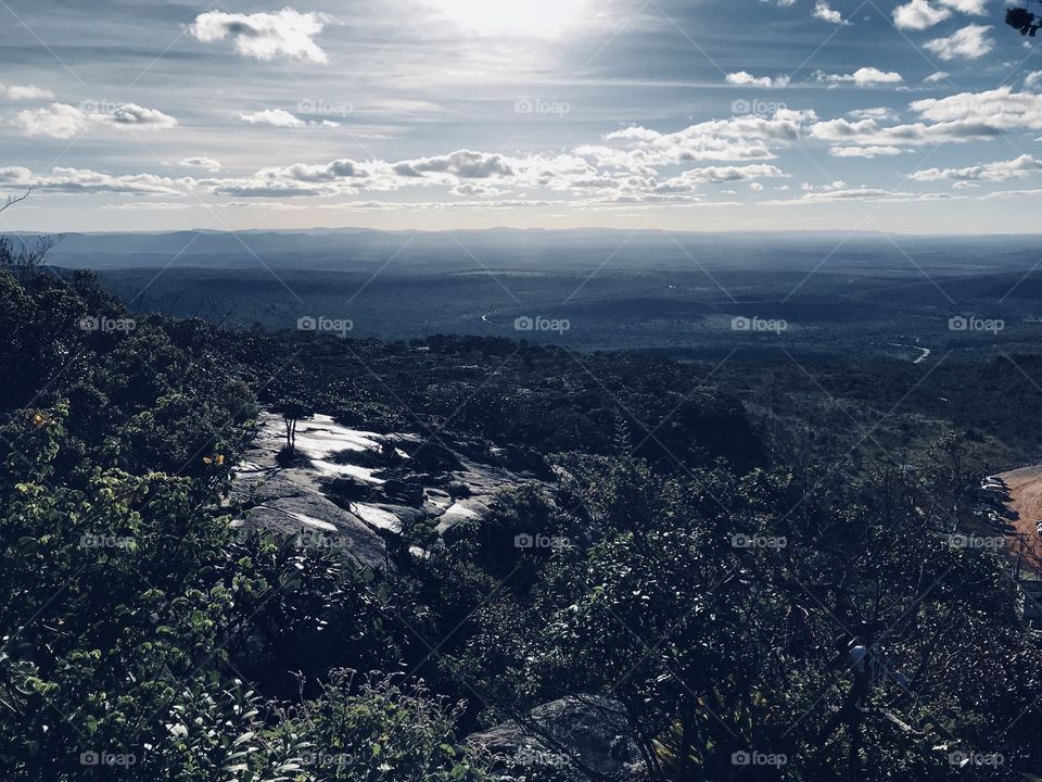 Horizonte em tons azul e cinza