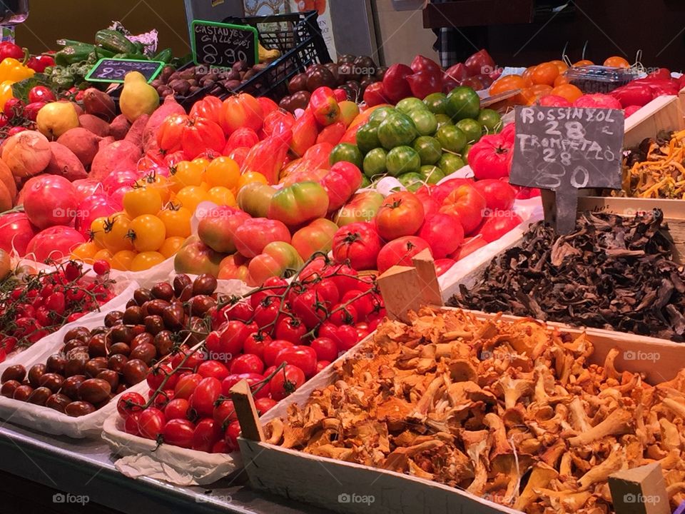 Market fruit stall