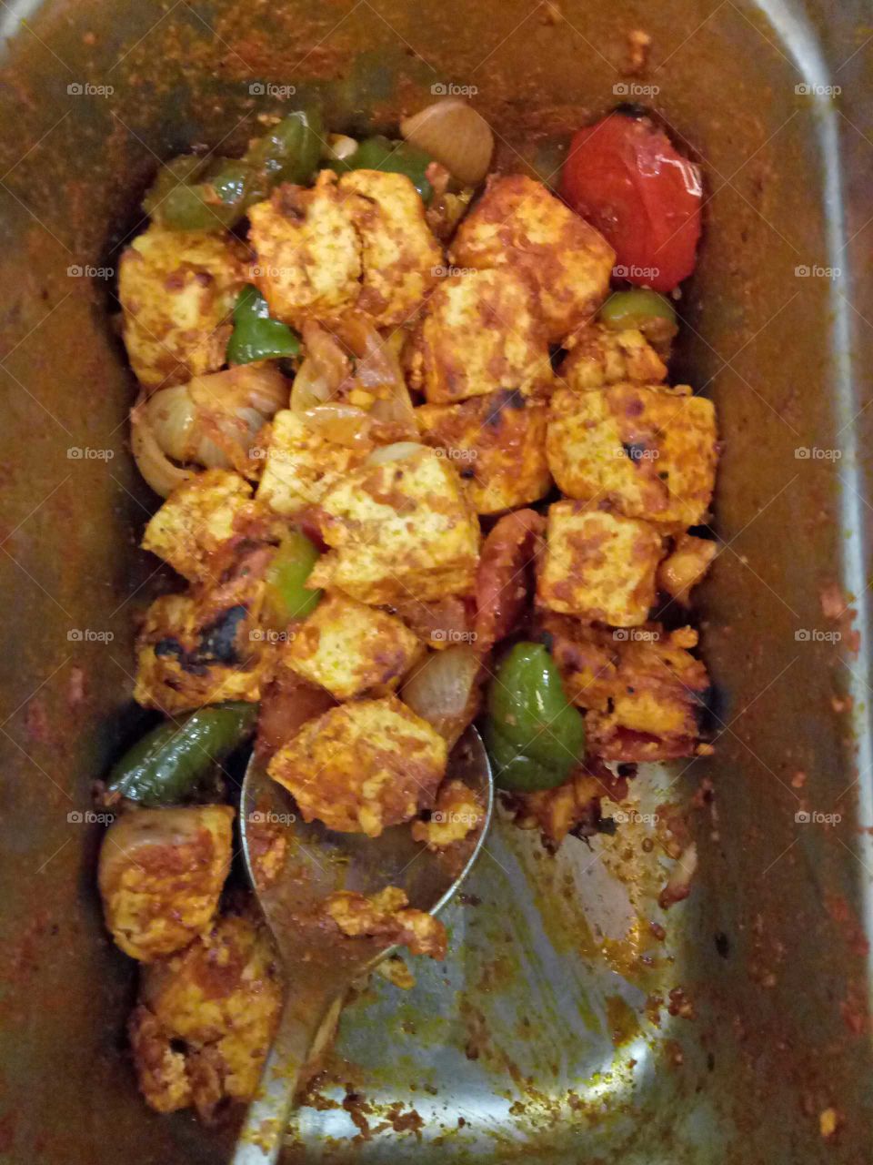 Indian Punjabi Vegetarian Paneer Tikka