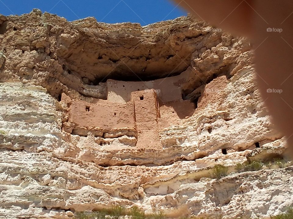 Montezuma Castle home of Cliffdweller Native Americans(Sinagua). There is an eerie, sacred air present at this site. Eighty feet above canyon floor, you can imagine how difficult daily living was. They were amazing in their ability to survive. Wow!