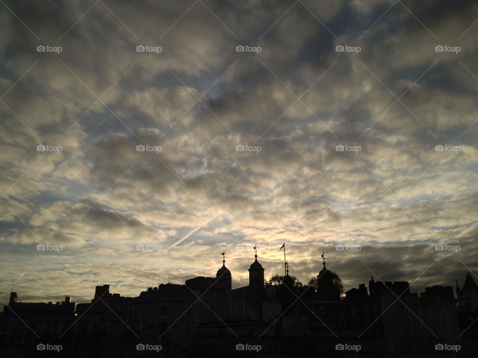 london sunrise tower sky by alexchappel