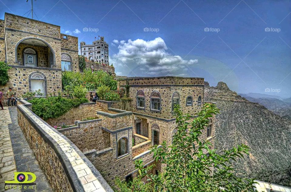 Glory be to God, the magnificent and picturesque view and the natural green trees are a view that is nothing more wonderful than it