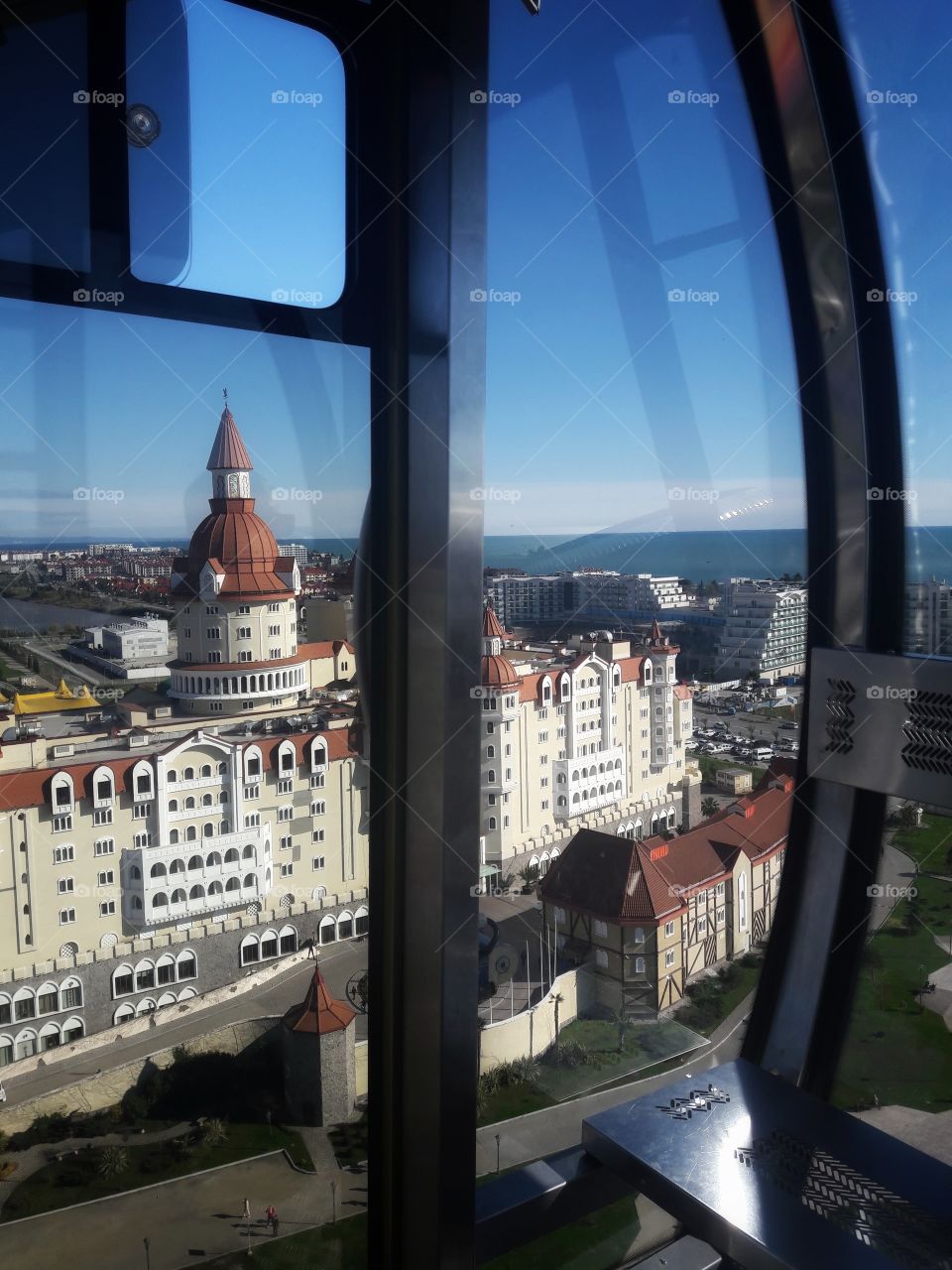 castle tower view heel eye high