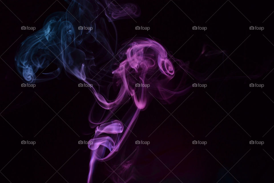 pink blue smoke swirl by lani