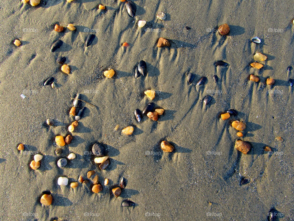 beach ocean stones pebbles by swatchtime
