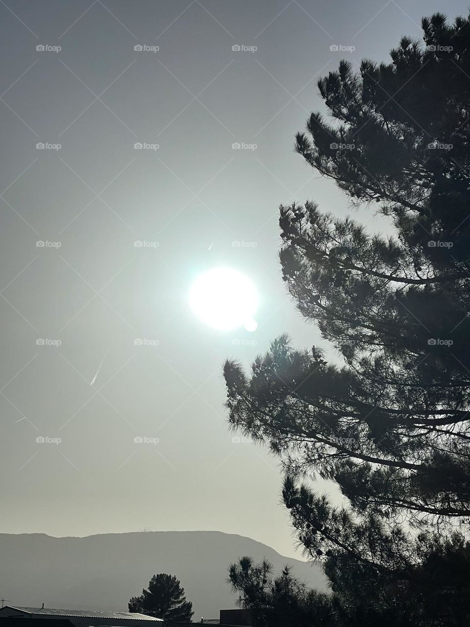 Beautiful aura sun shining 