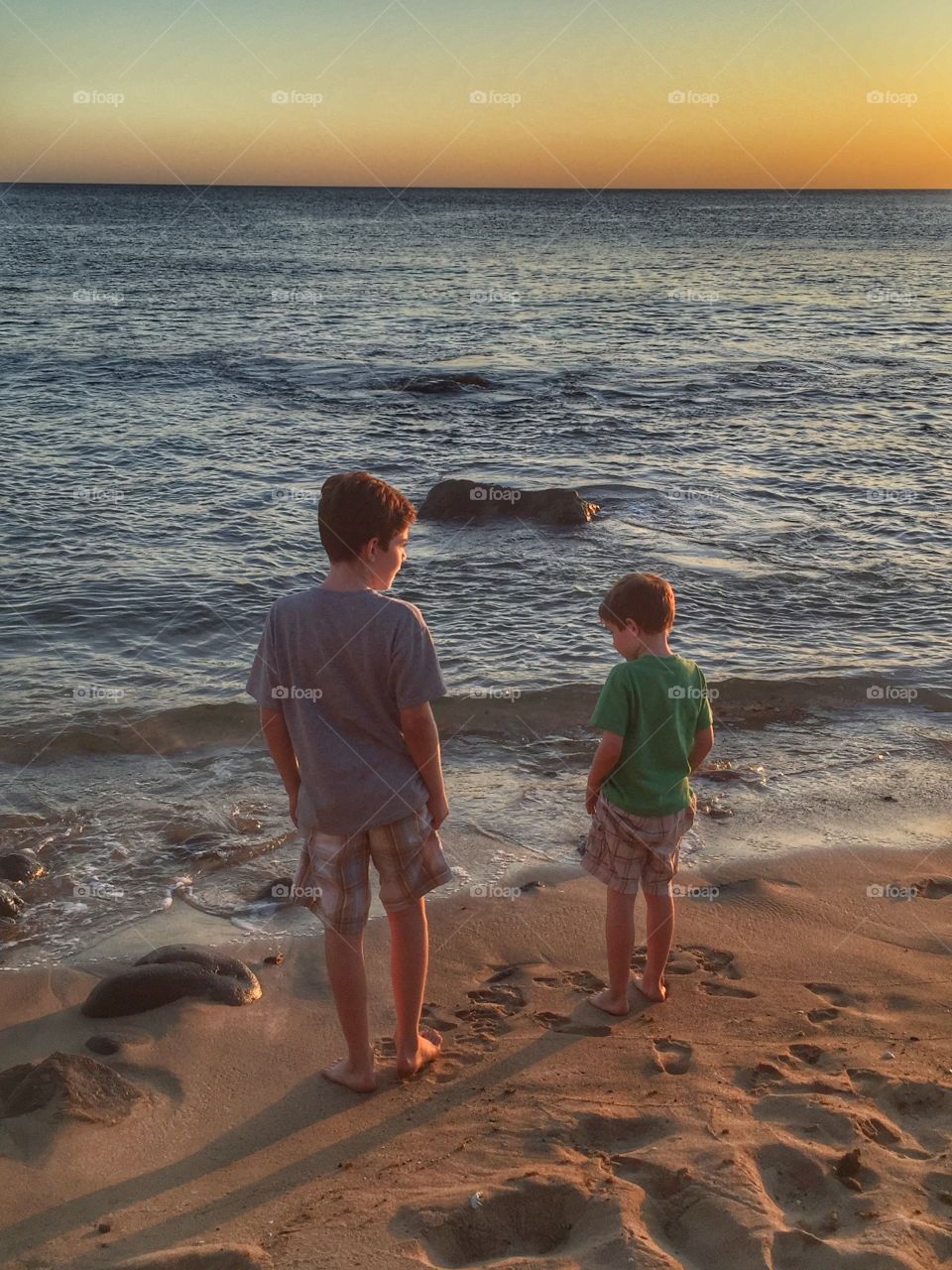 Boys on the beach