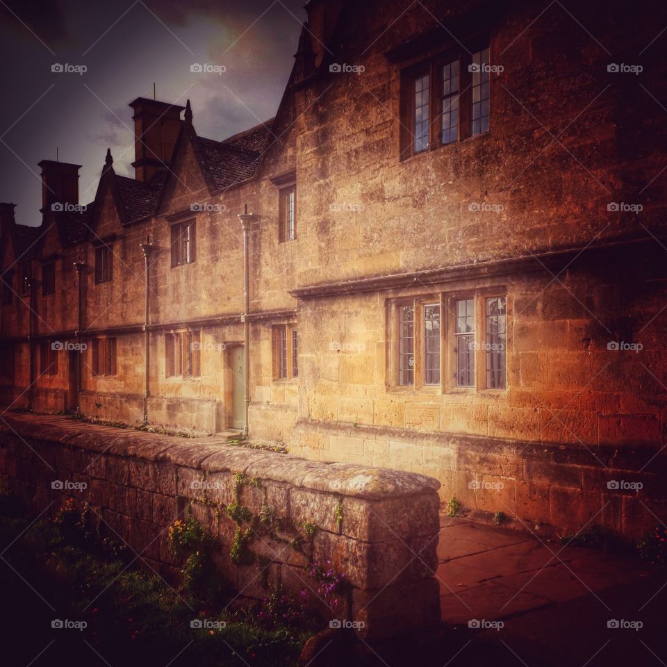 Houses along the high street - Chipping Campden Gloucestershire England UK