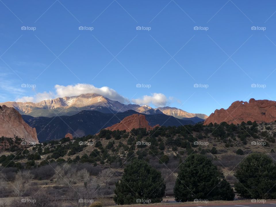 Nov 4th 2017, Garden of the Gods with Pike’s Peak in the background