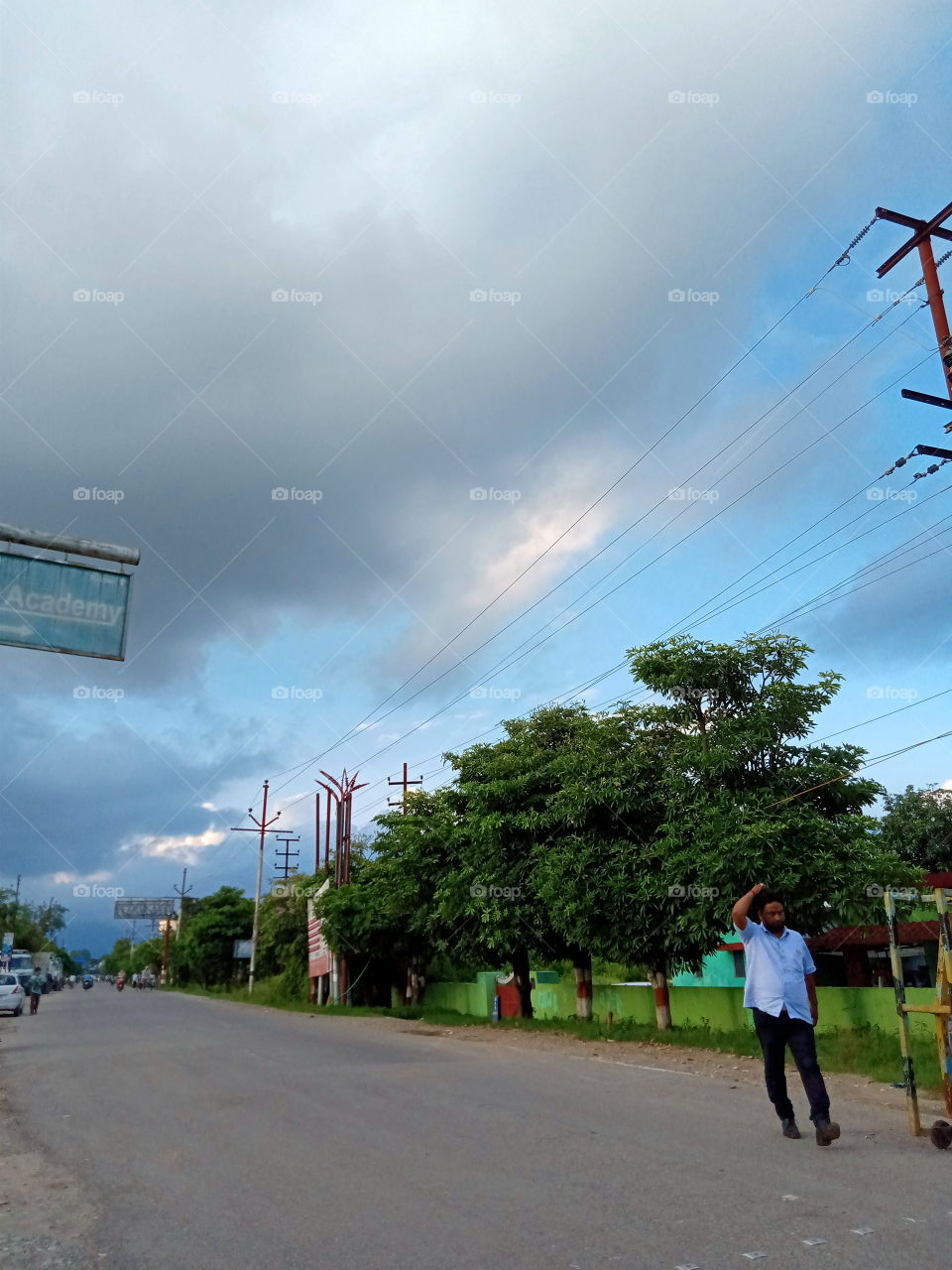 Waiting for the rain