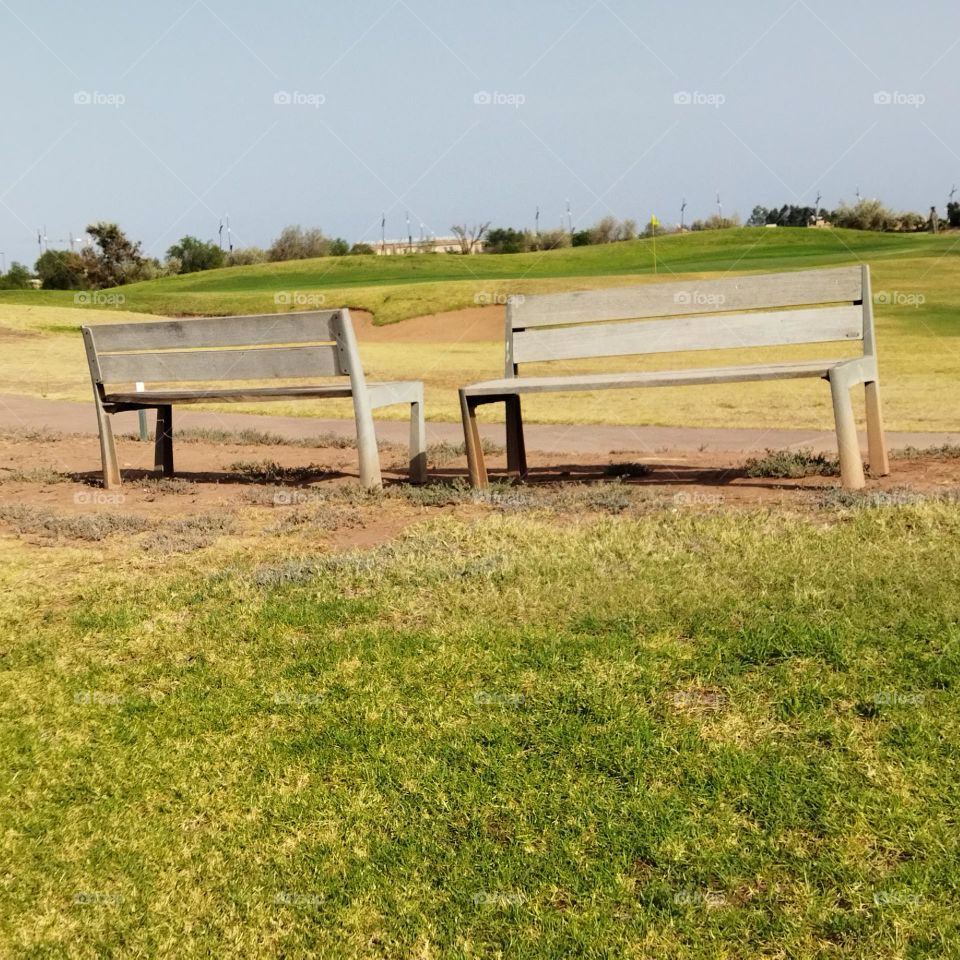 beautiful seats in the field