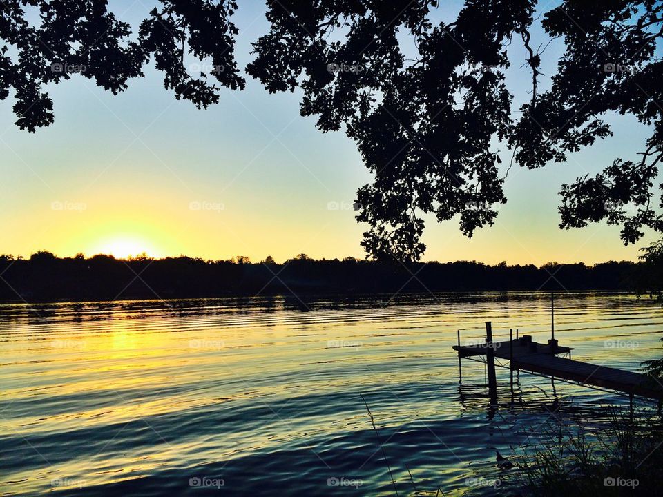 Sunset at the lake