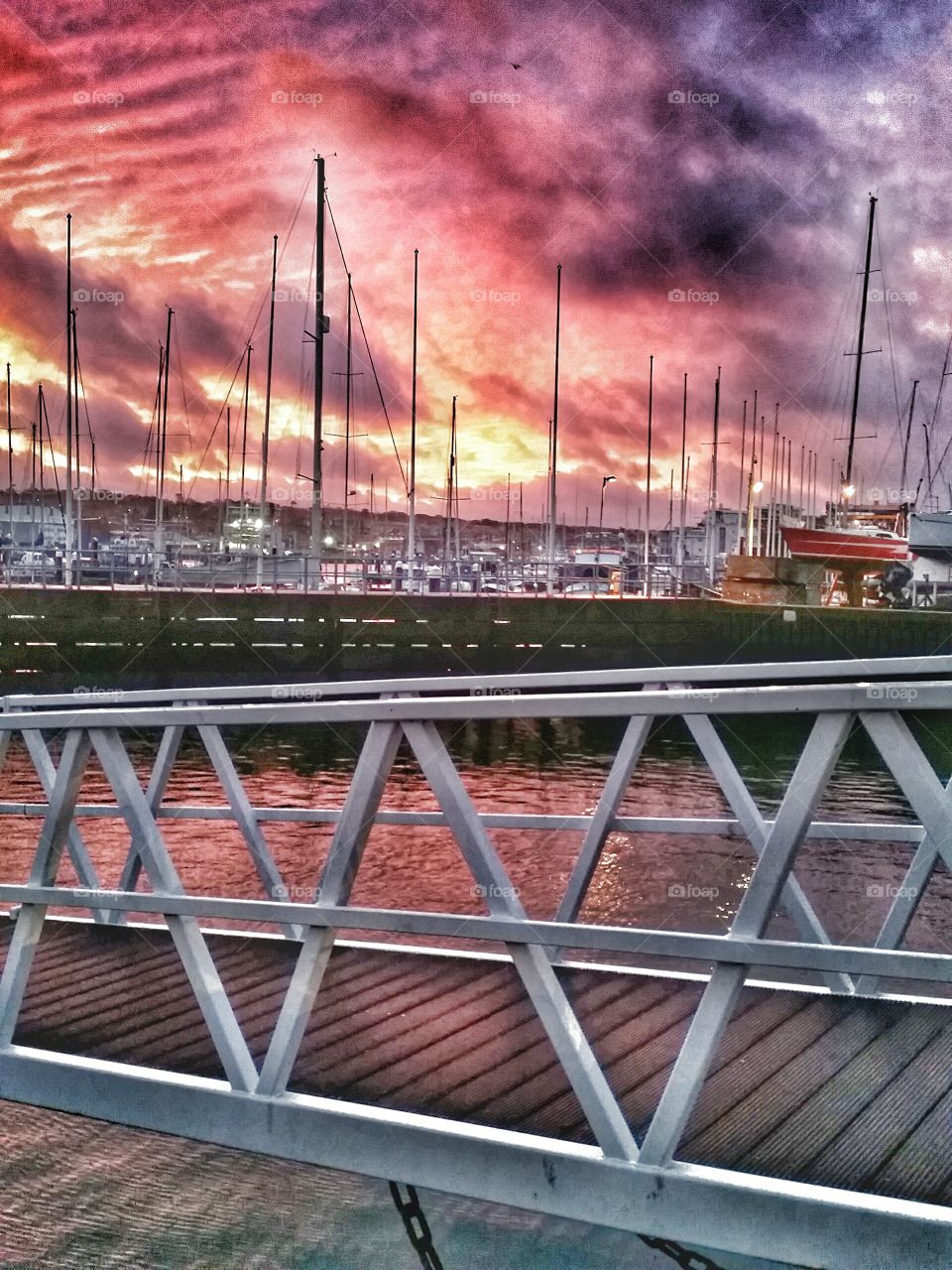 Sunrise over Cowes, Isle of Wight