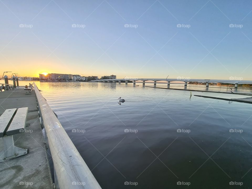 Sunrise and bridges