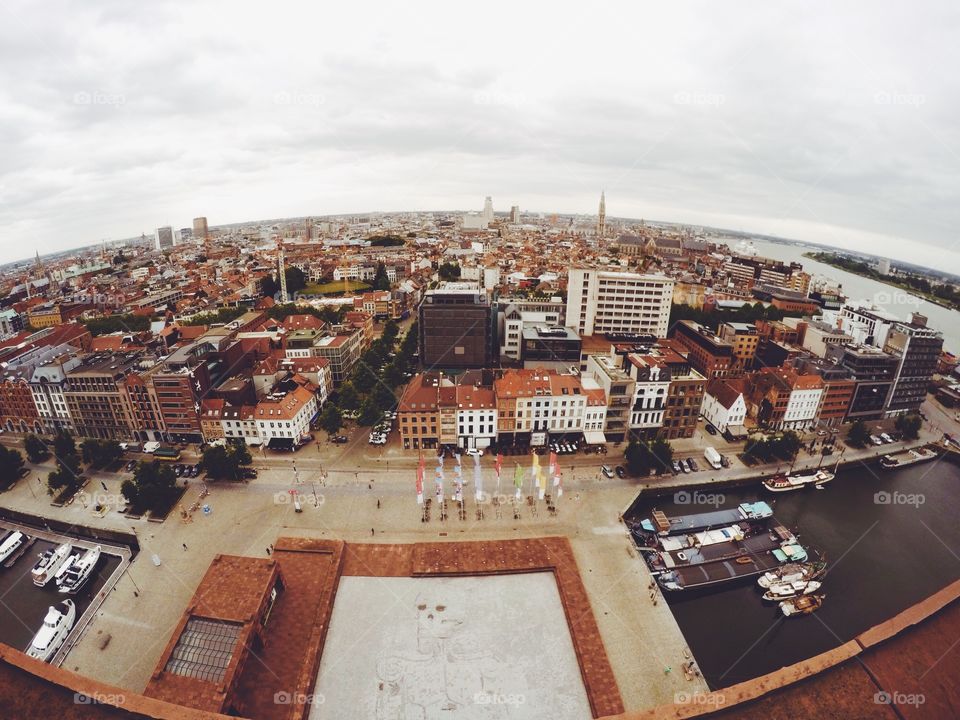 Ghent view from above 