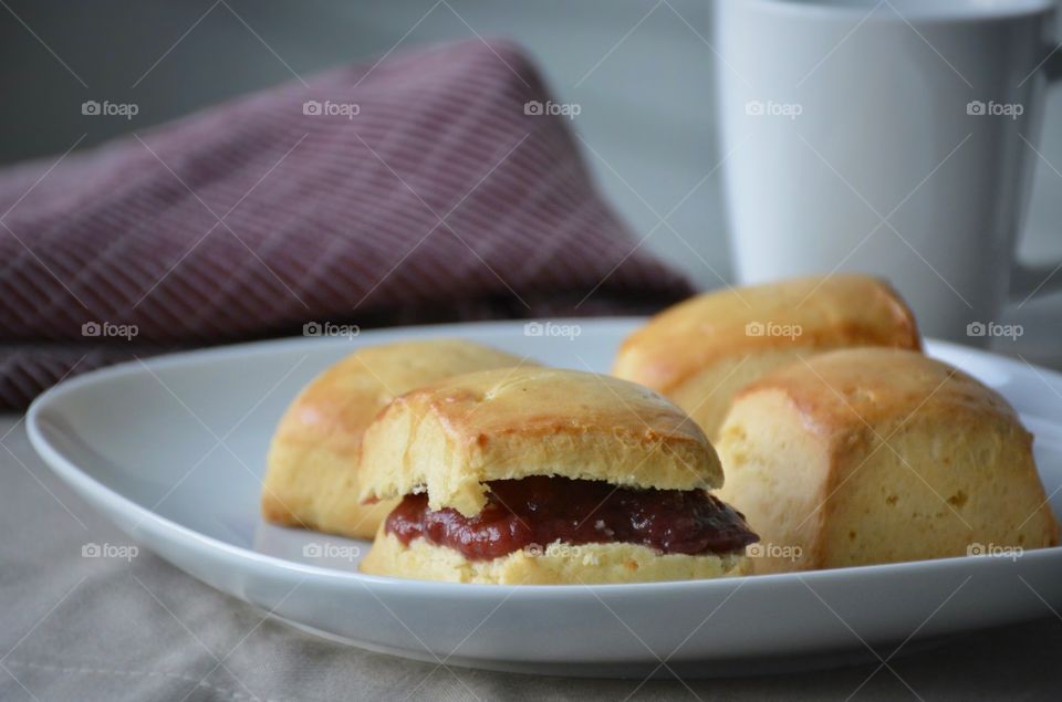 Scones with jam