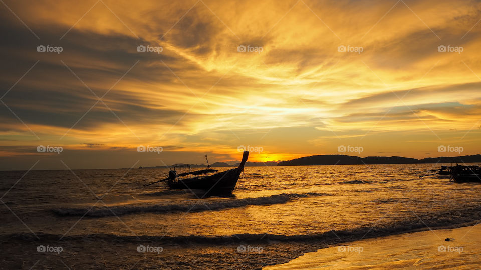 Gorgeous sunset at Phuket