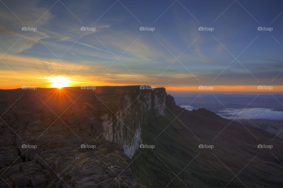 Mount  Roraima in Canaima National Park in Venezuela.