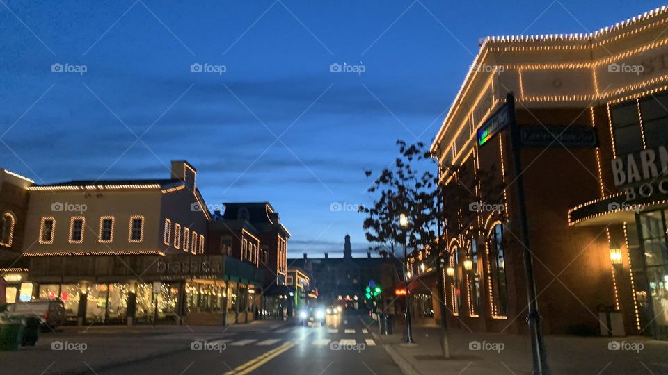 An early morning commute to the local Coffee bar. Few are out on this cold morning, but no doubt they have the same goal in mind. 