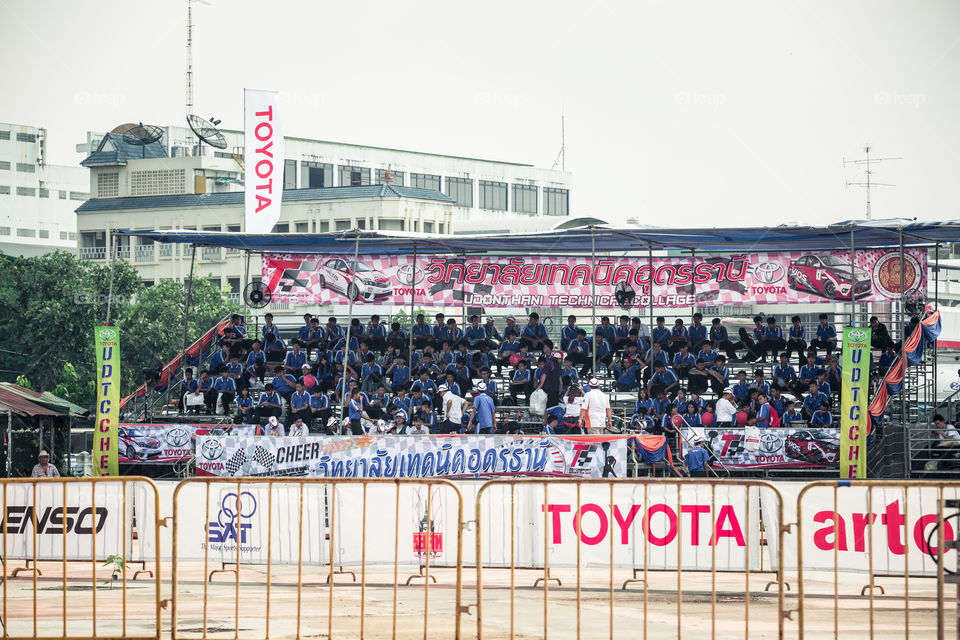 Audiences of the Toyota car racing show