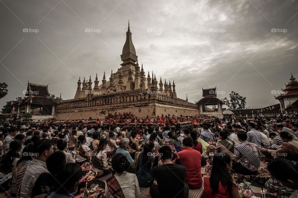 That Luang Vientiane Festival. I went to the festival last year. it was such a great religious festival in Laos.