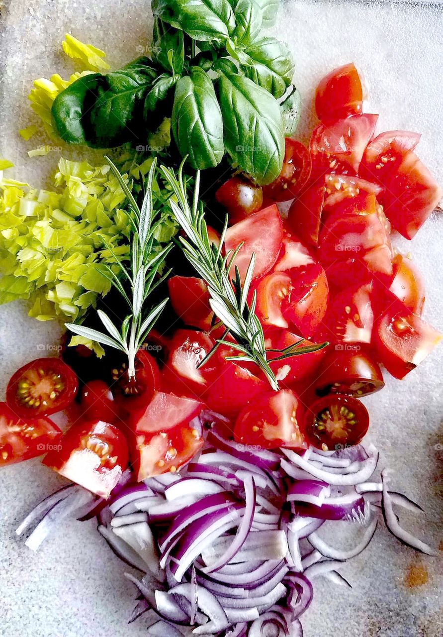 Ingredients for dinner