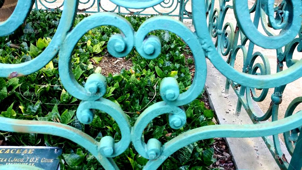 Heart shaped fence in rio