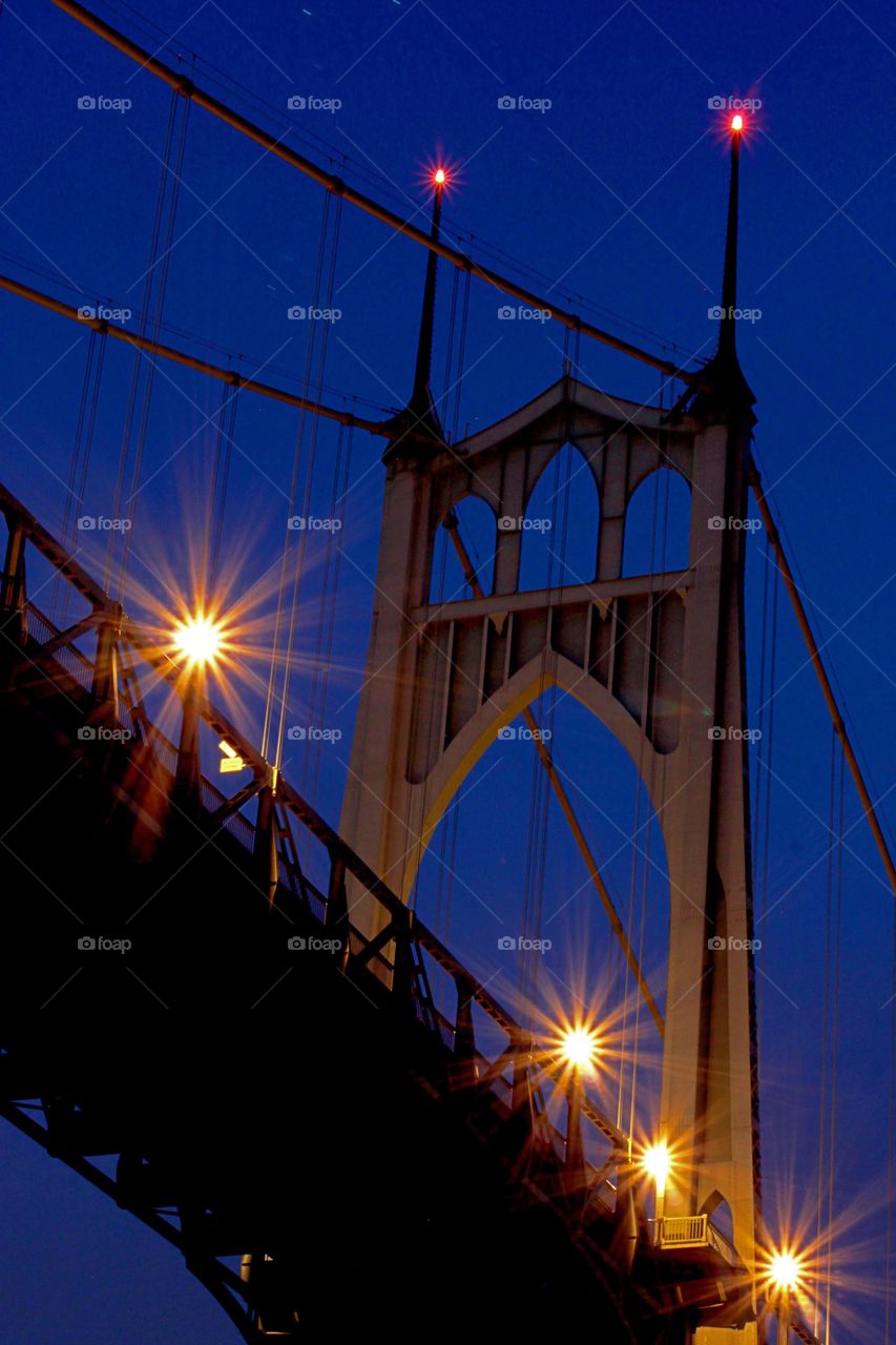 St. Johns Bridge at dawn. 