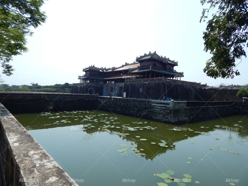 The palace entrance in hue, Vietnam 