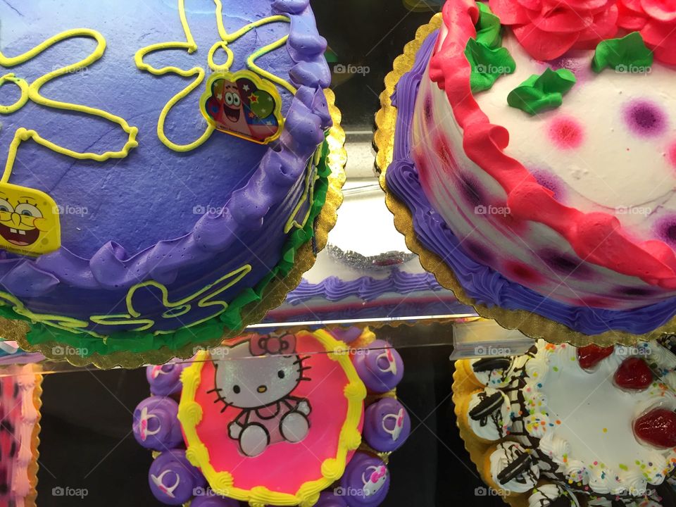 Colorful cakes. Colorful cakes