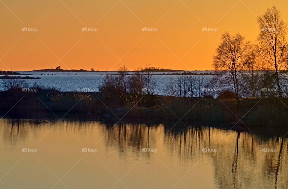 Scenic view of sunset