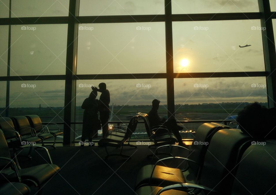 waiting at airport...