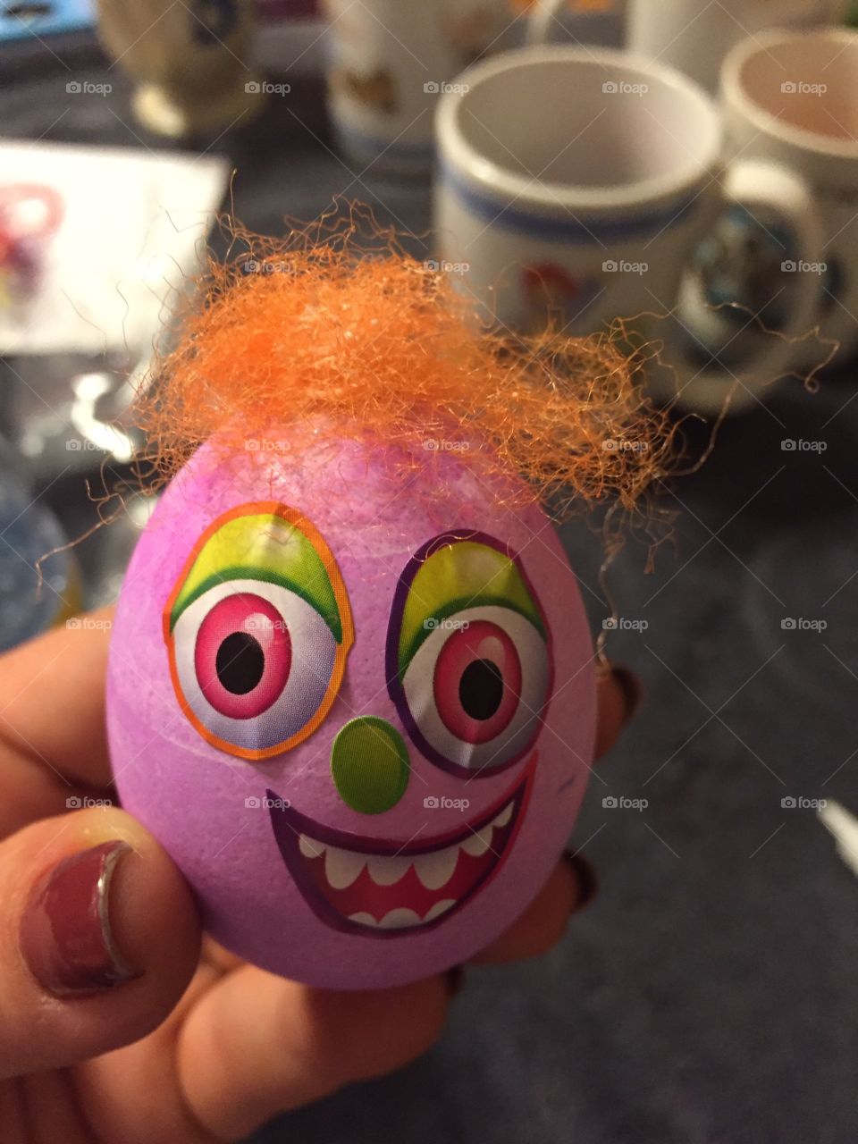 Easter eggs have hair these days?