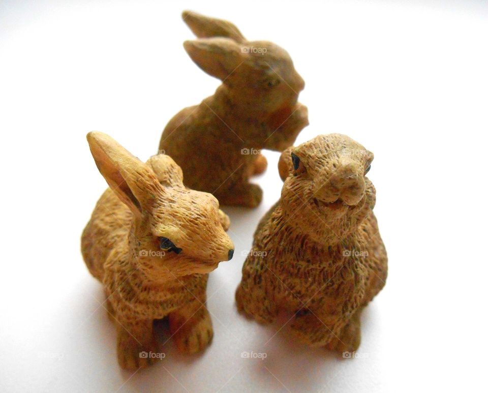 decorative rabbits 🐇🐇🐇 spring Easter holiday